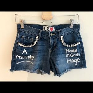 Denim shorts
